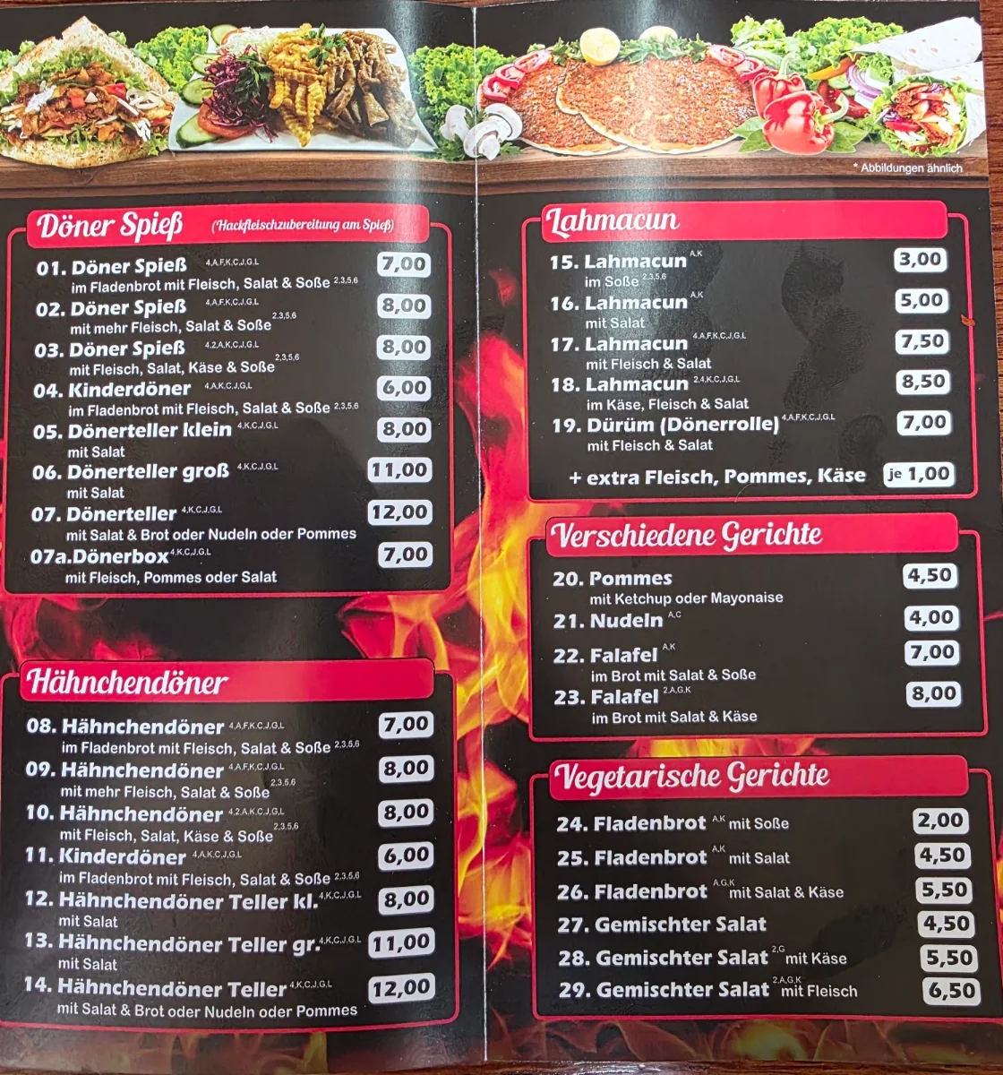 Speisekarte photo 2