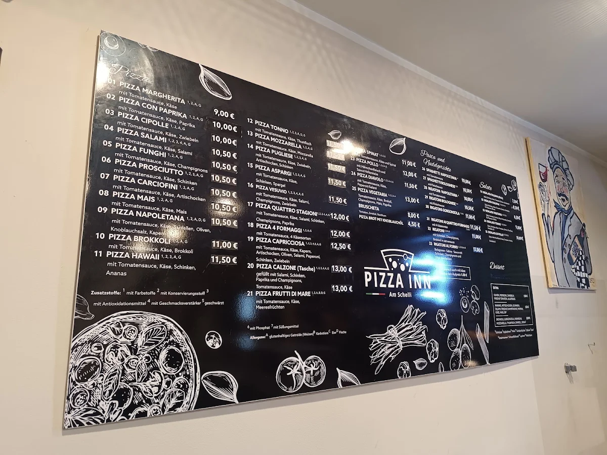 Speisekarte, Pizza Inn Magdeburg