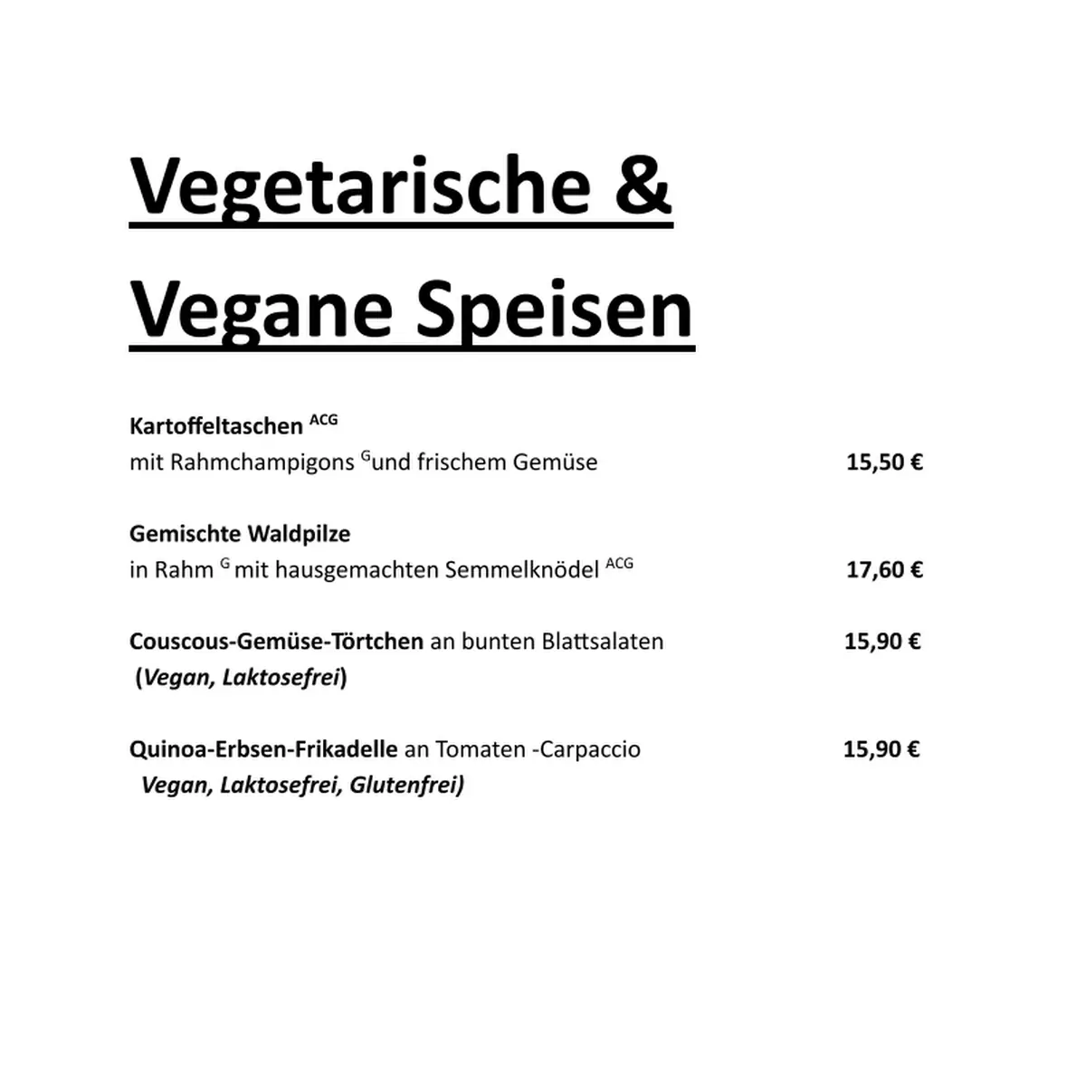 Speisekarte photo 6