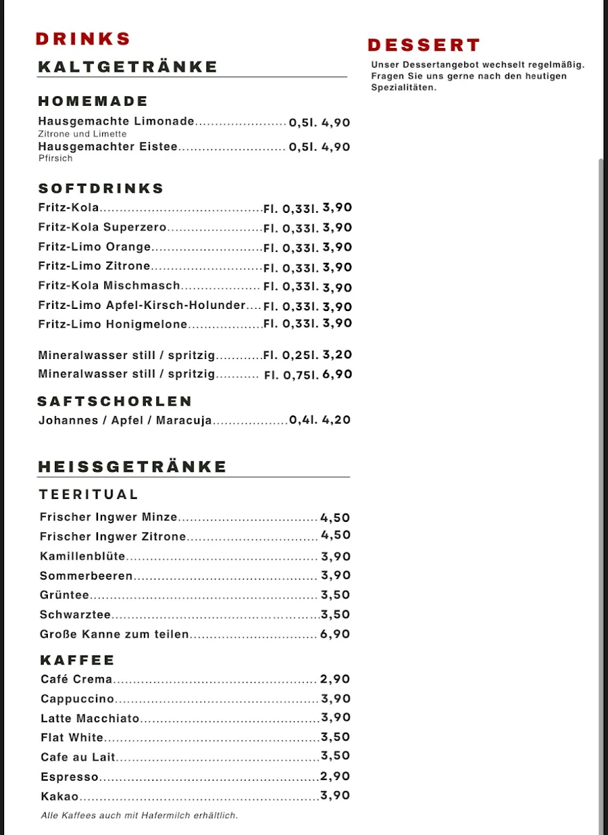 Speisekarte photo 2