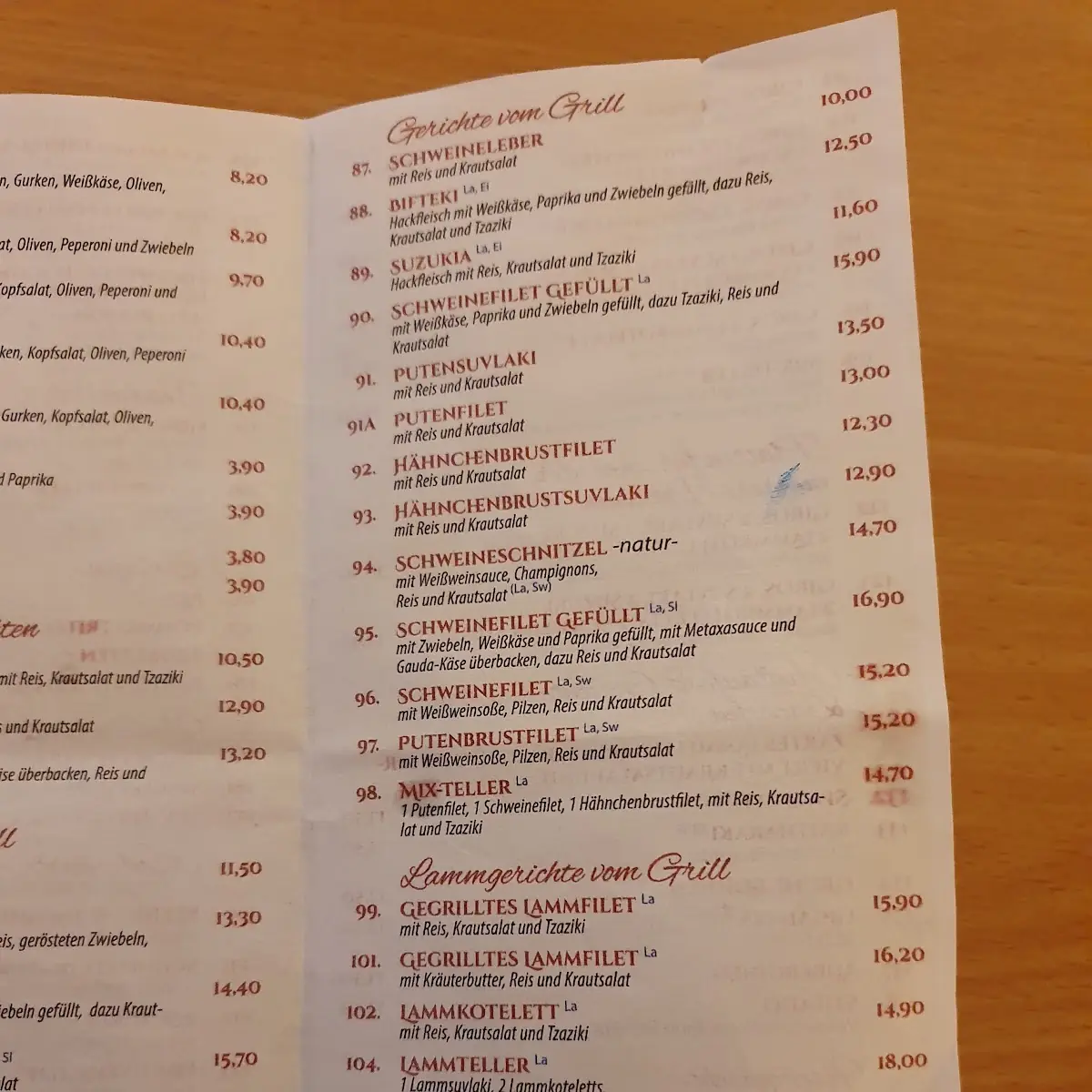 Speisekarte photo 6