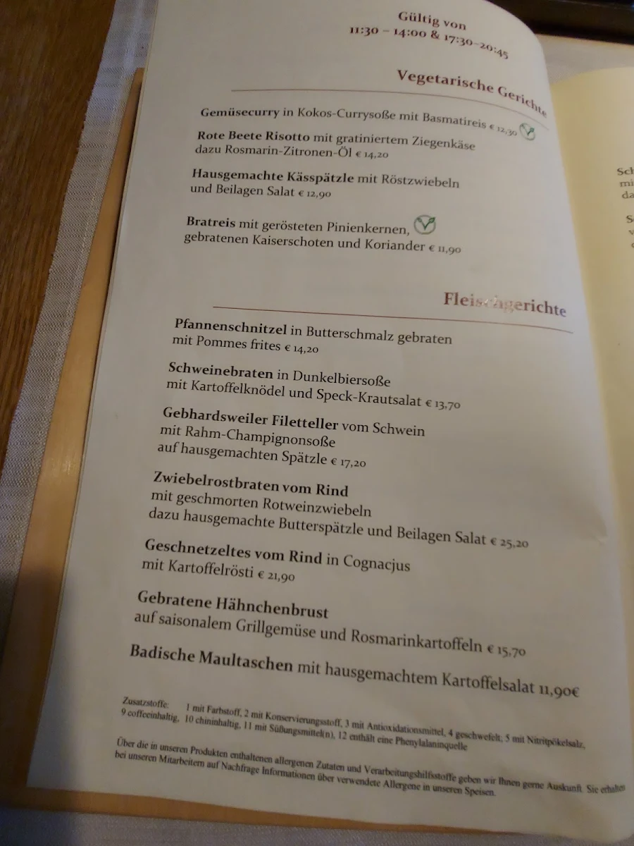 Speisekarte photo 9