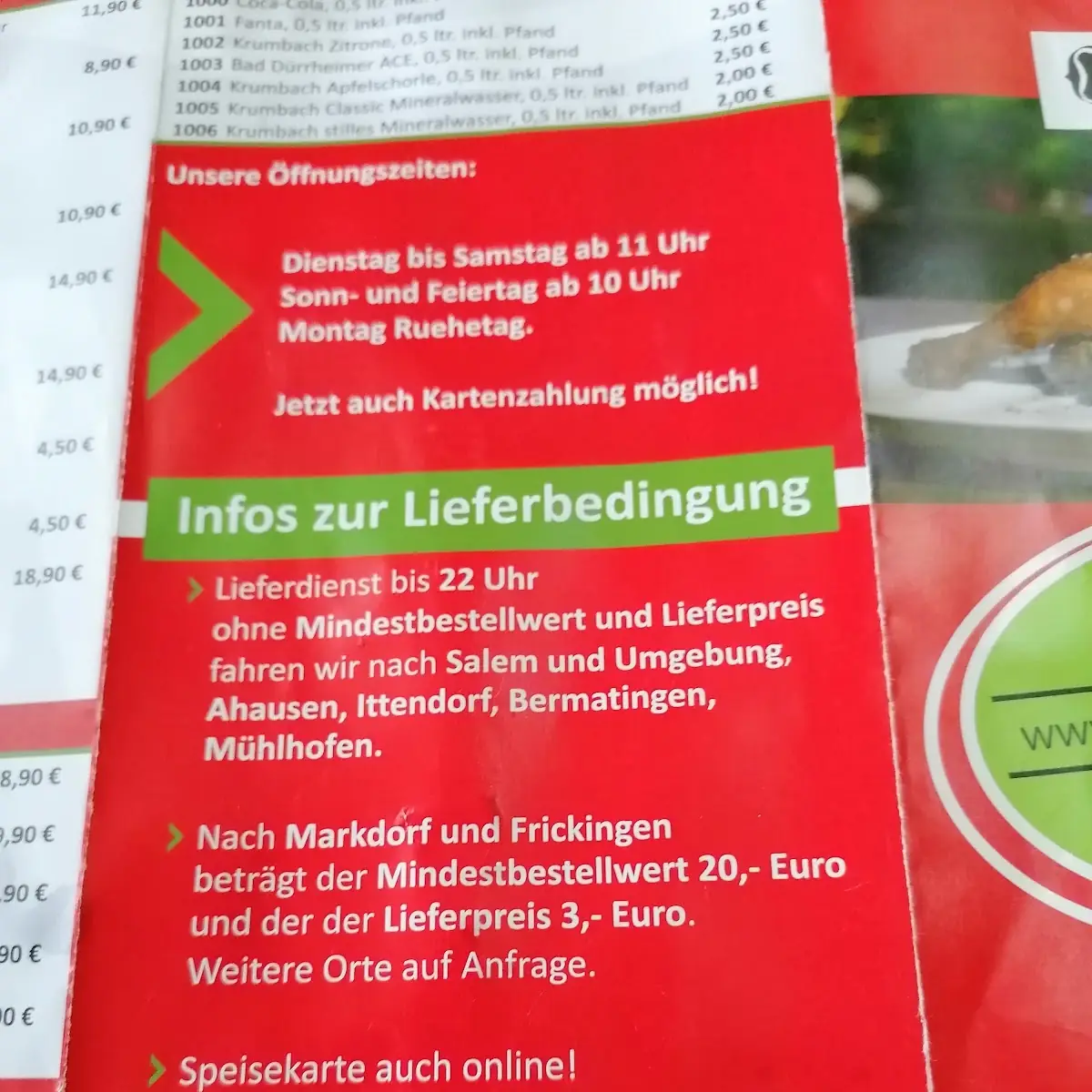 Speisekarte photo 3