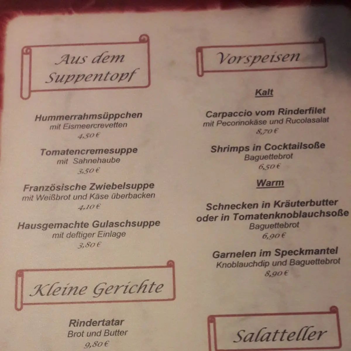 Speisekarte photo 6