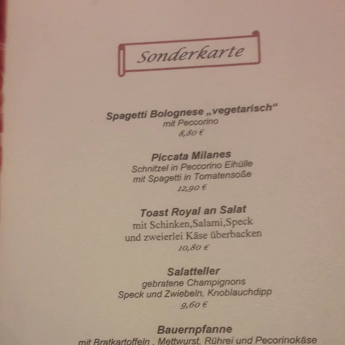 Speisekarte photo 7