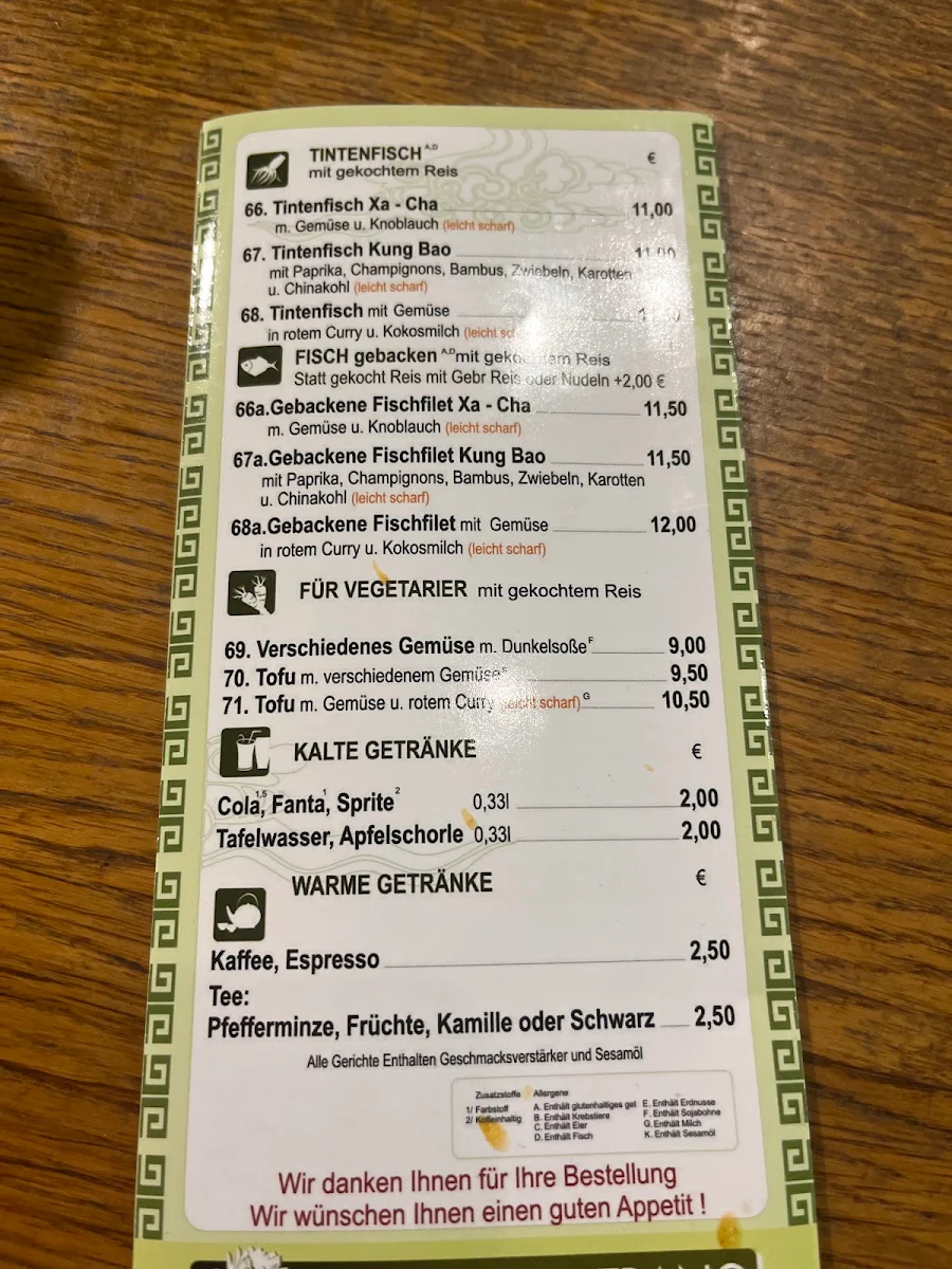 Speisekarte photo 1