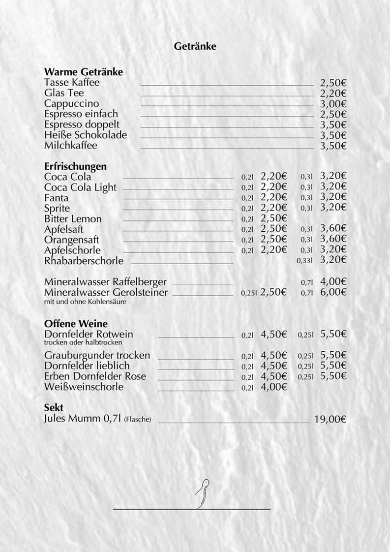 Speisekarte photo 2