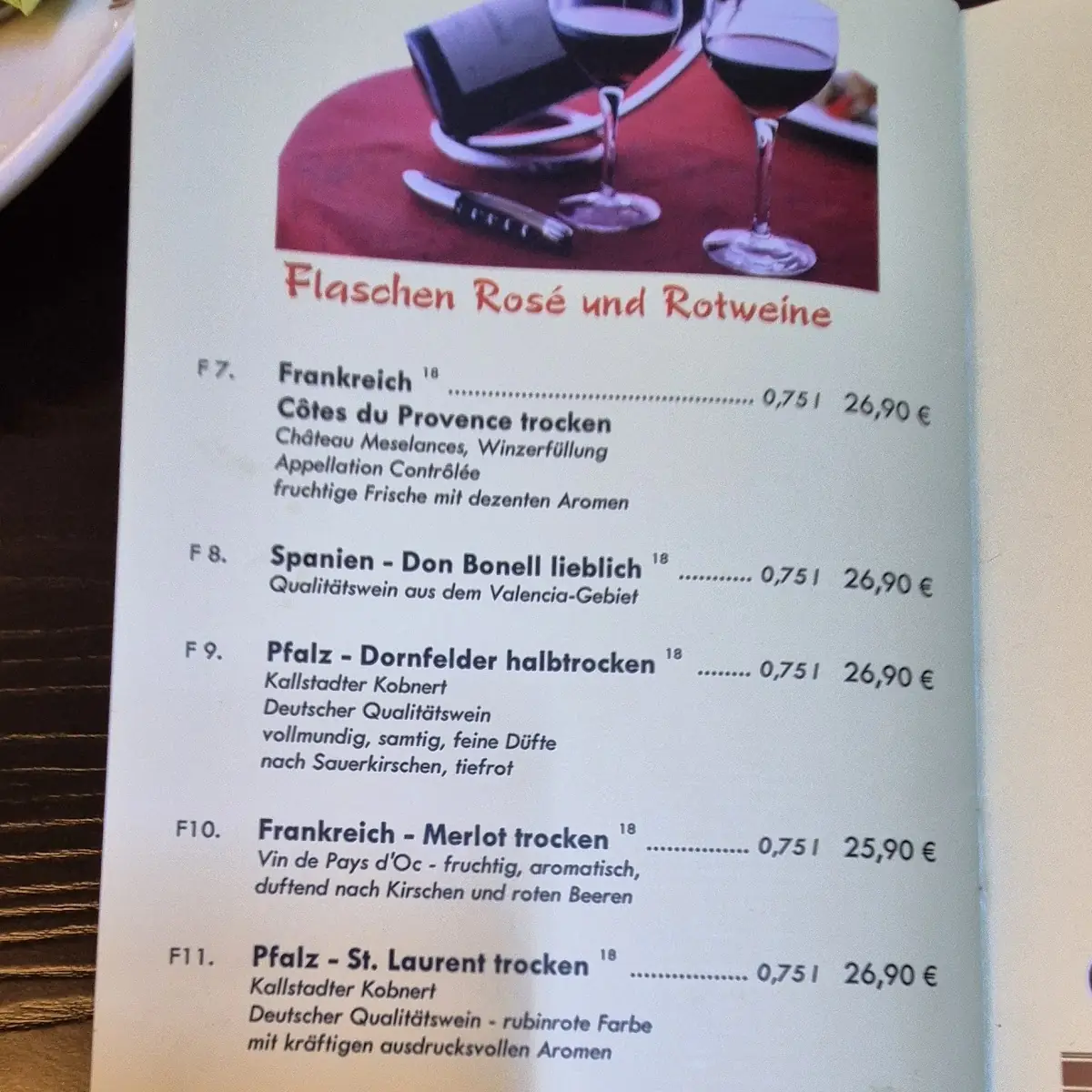 Speisekarte photo 2