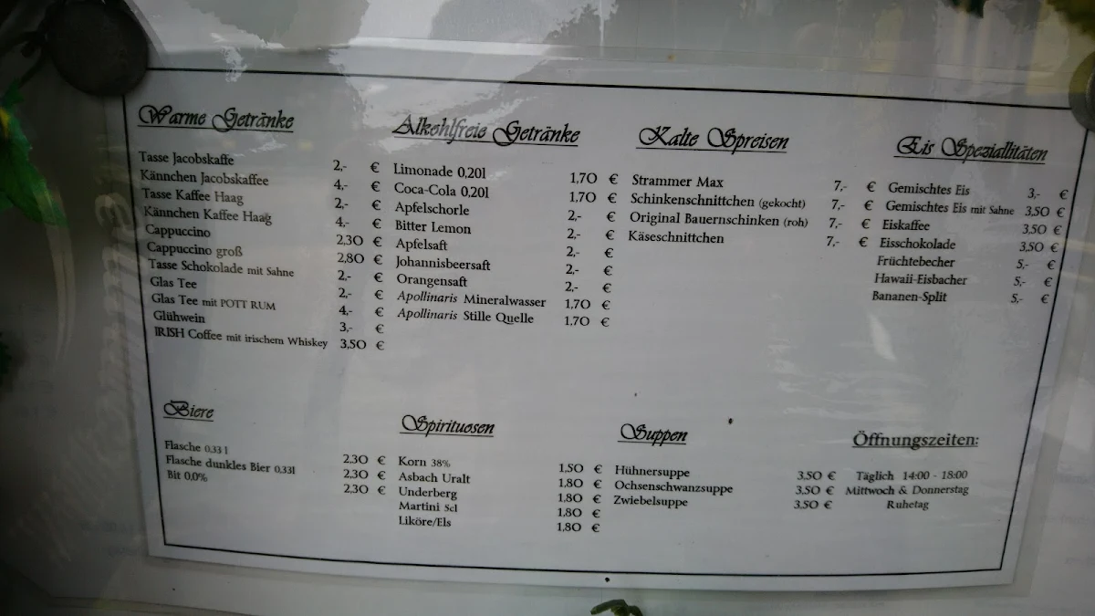 Speisekarte photo 1