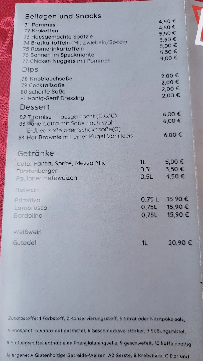 Speisekarte photo 1