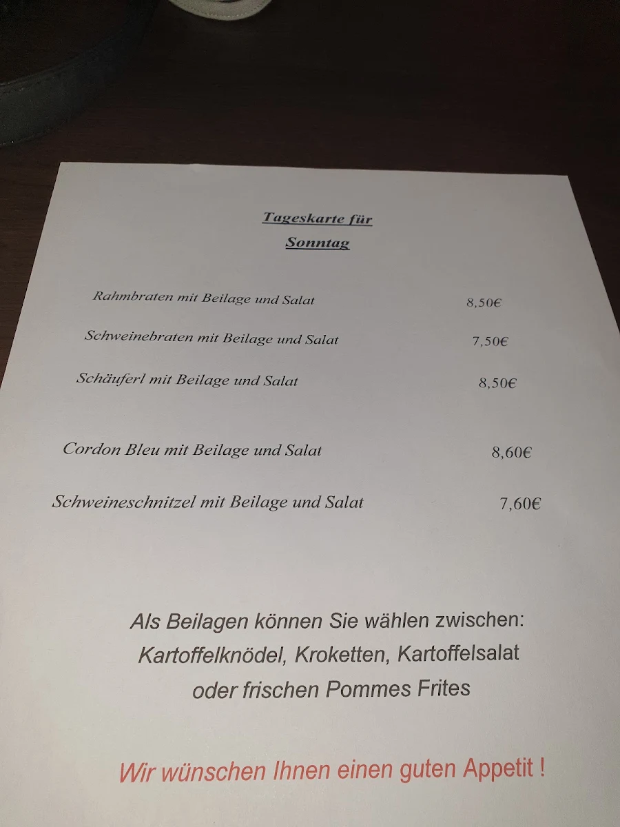 Speisekarte photo 1