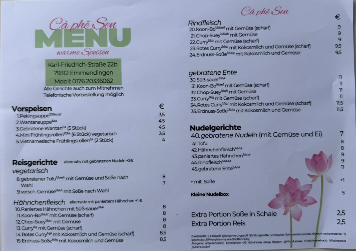 Speisekarte photo 1