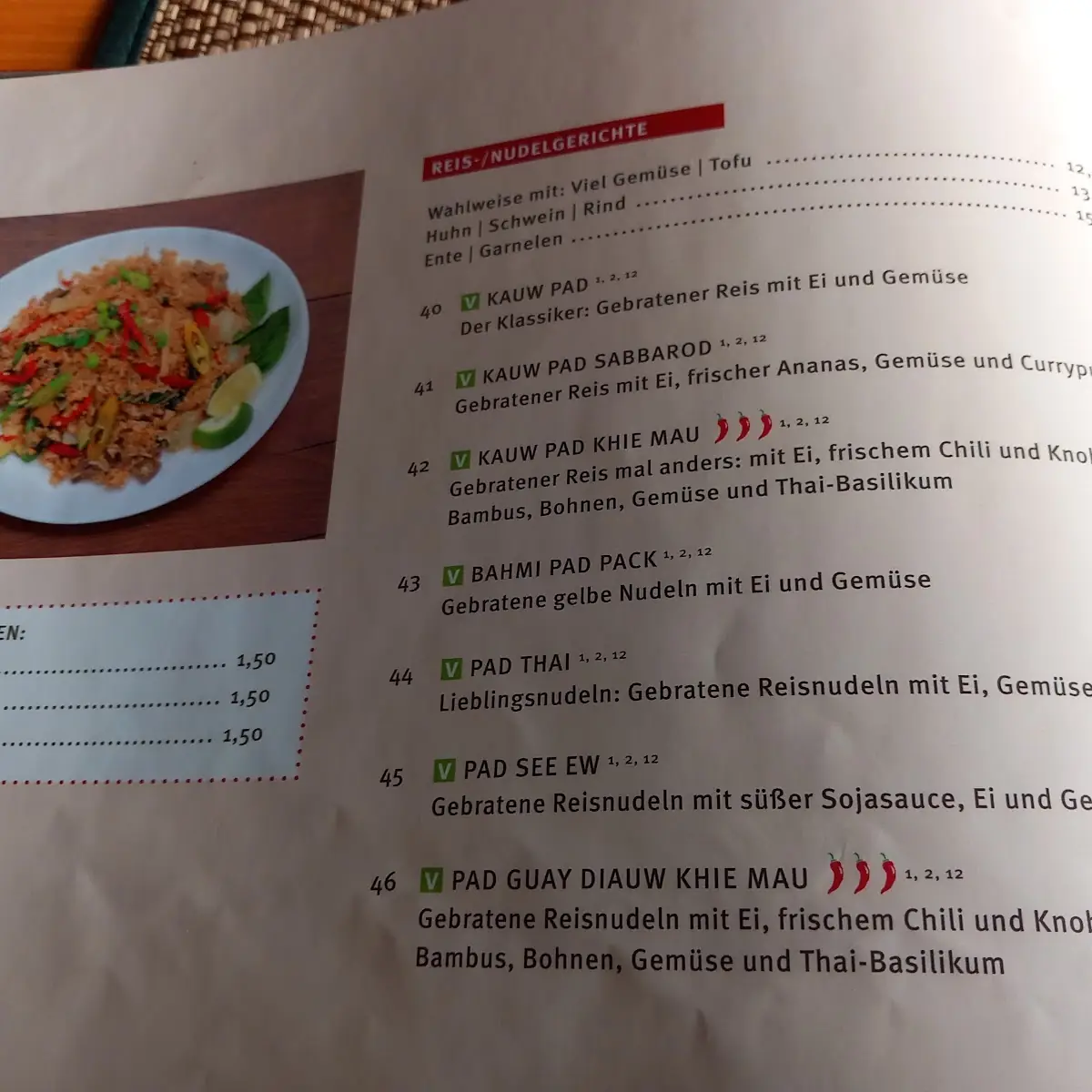 Speisekarte photo 3