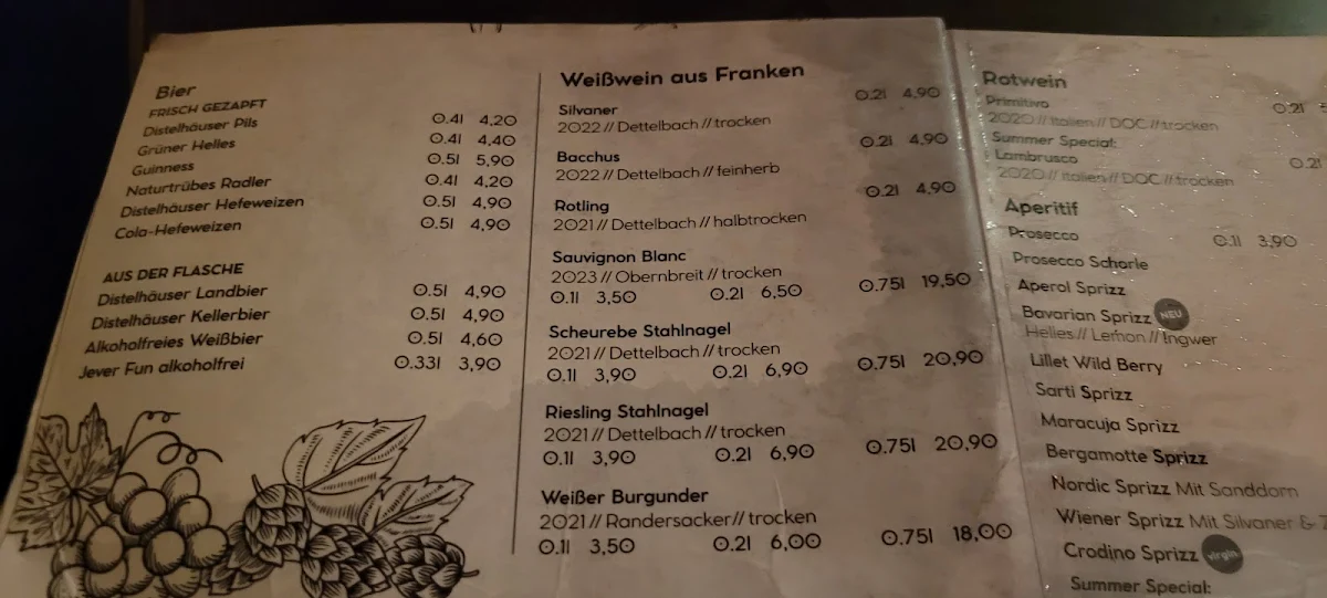 Speisekarte photo 8