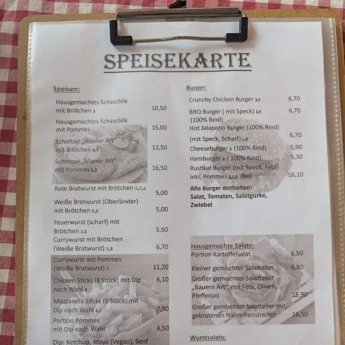 Speisekarte photo 2
