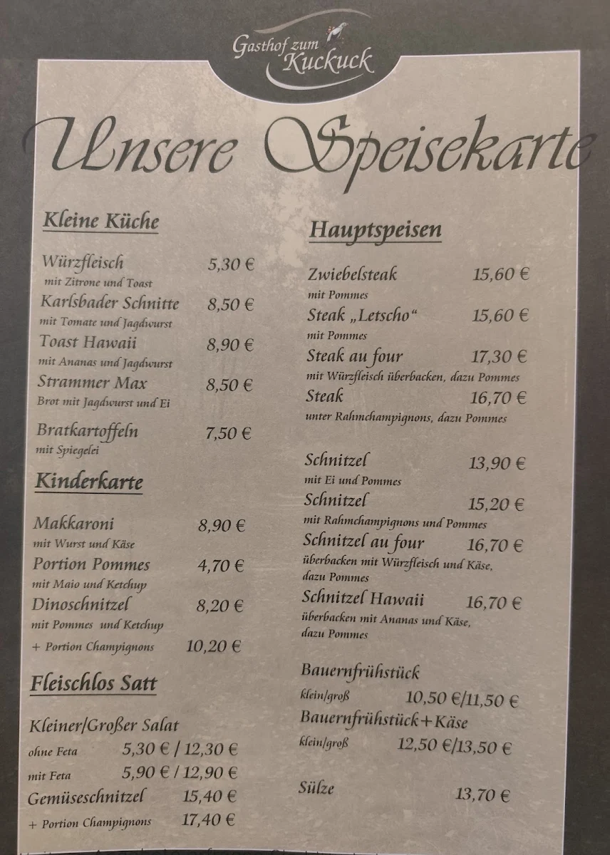Speisekarte photo 1