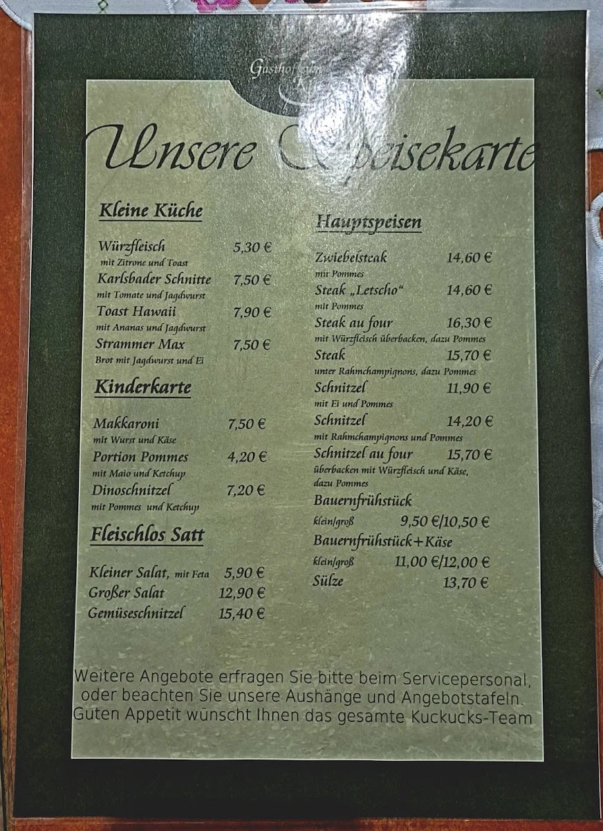 Speisekarte photo 2