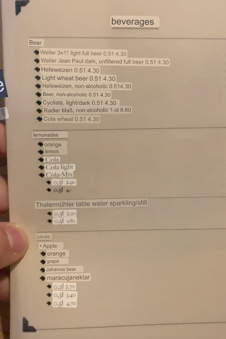 Speisekarte photo 10