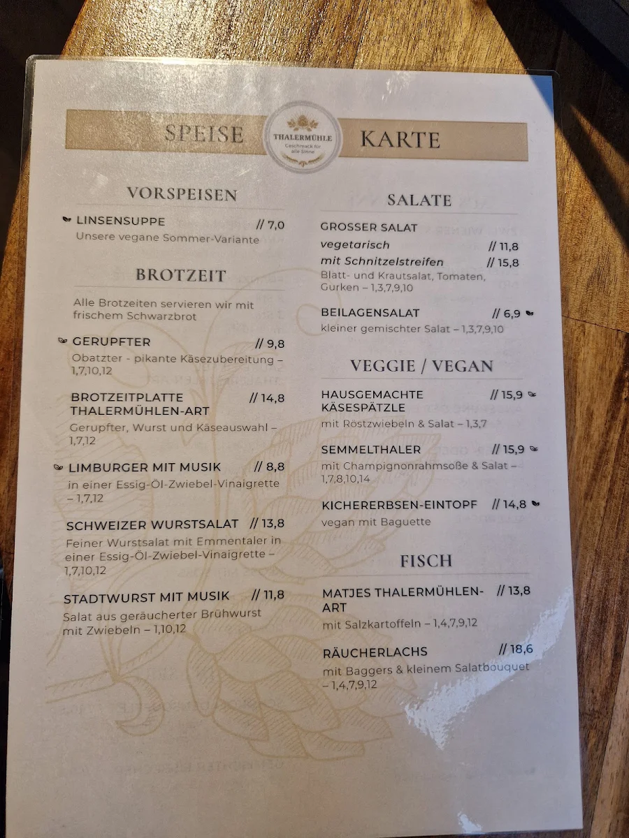 Speisekarte photo 2