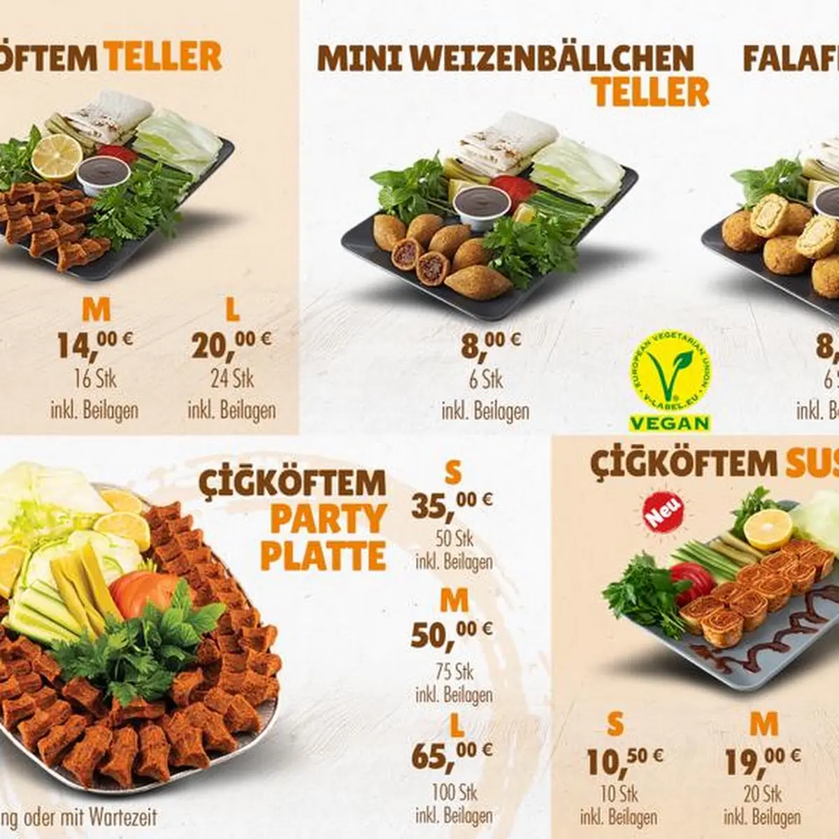 Speisekarte, Cigköftem