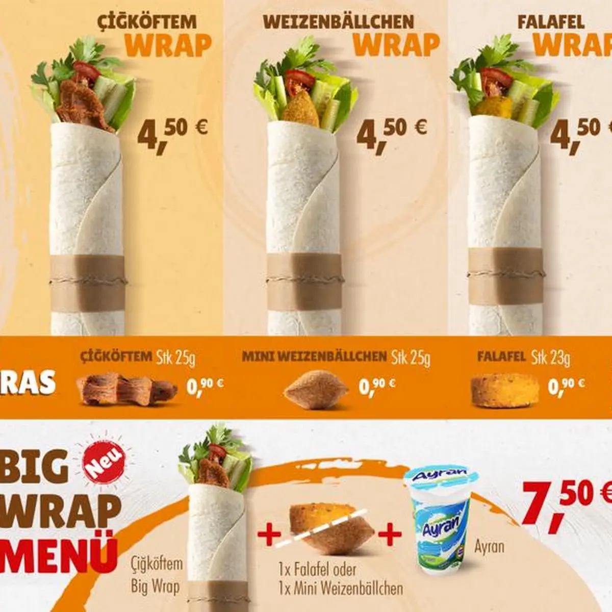 Speisekarte, Cigköftem
