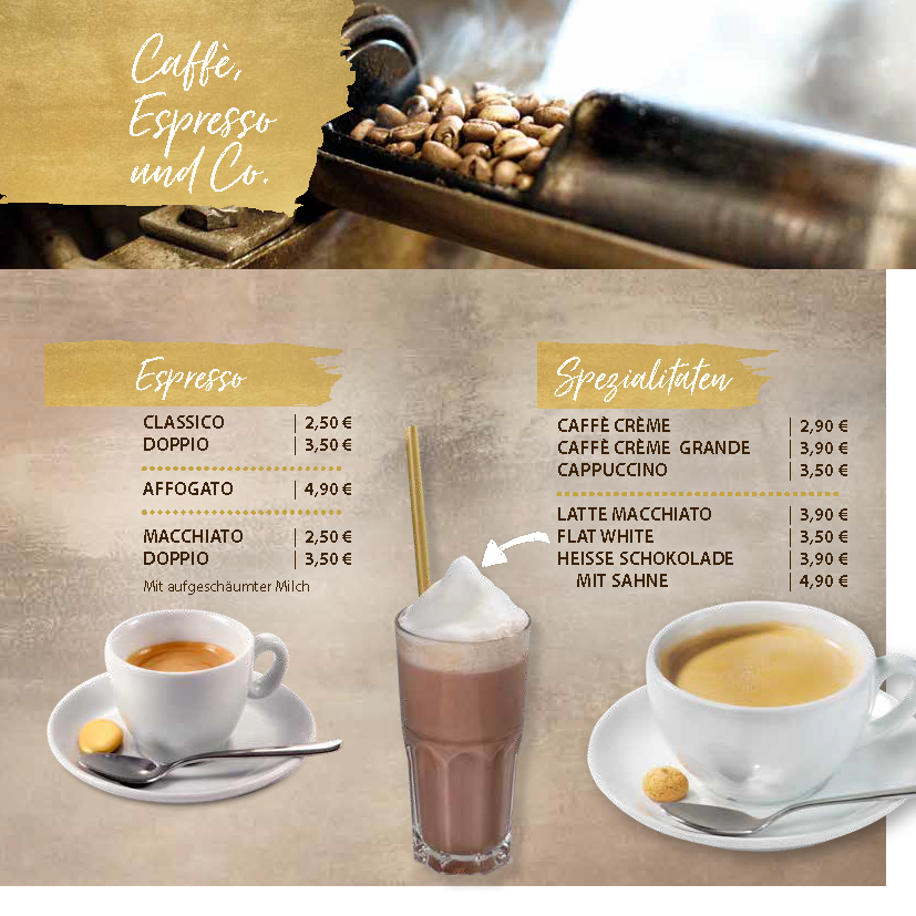 Speisekarte, Giovanni L. - Eisdiele & Café