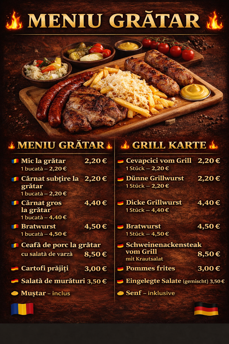 Speisekarte, La Gică - Gusturi de Acasă