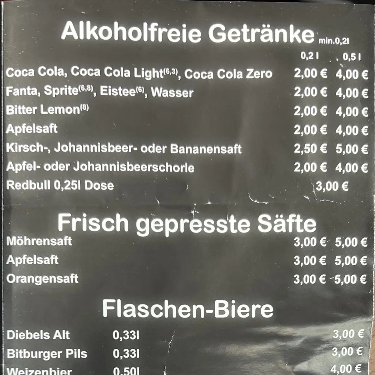 Speisekarte, Baguetterie de Provence - Mönchengladbach