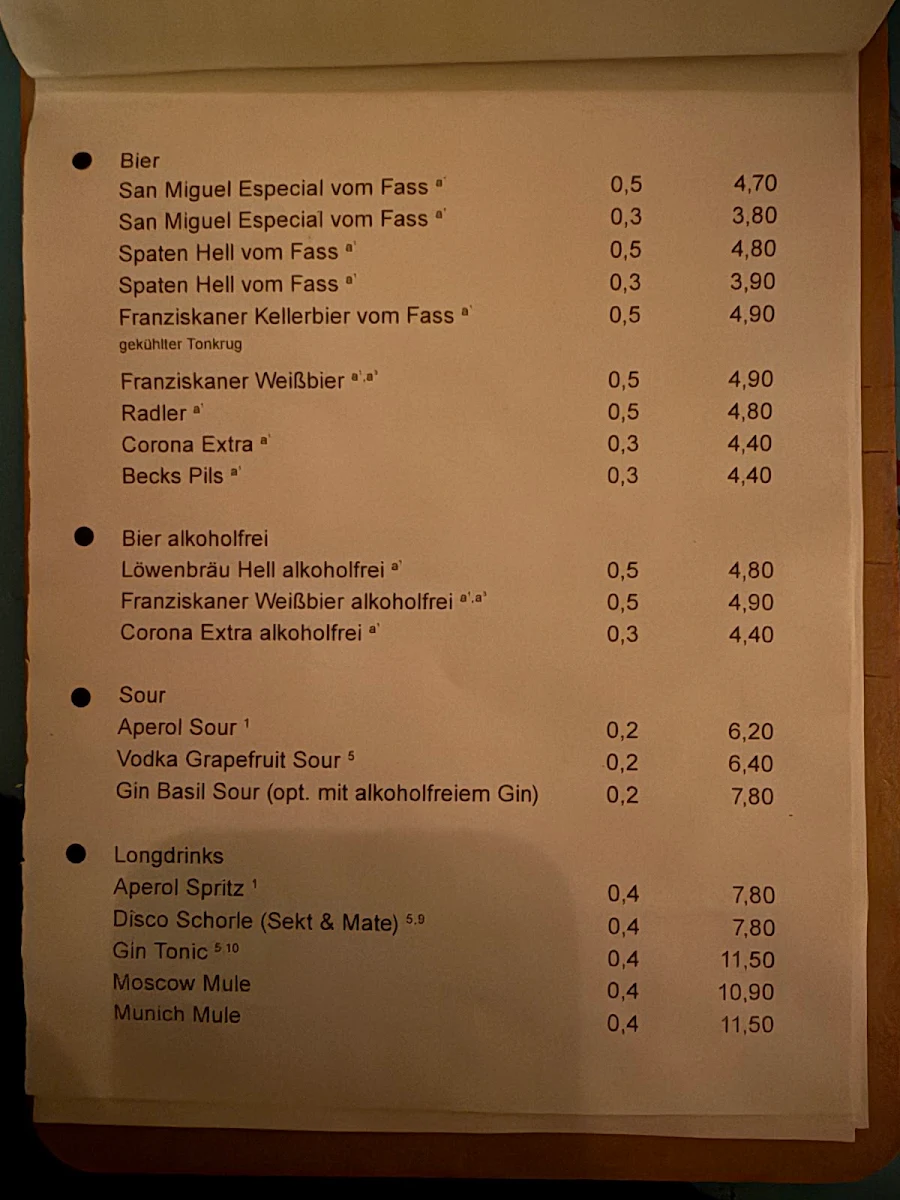 Speisekarte photo 2