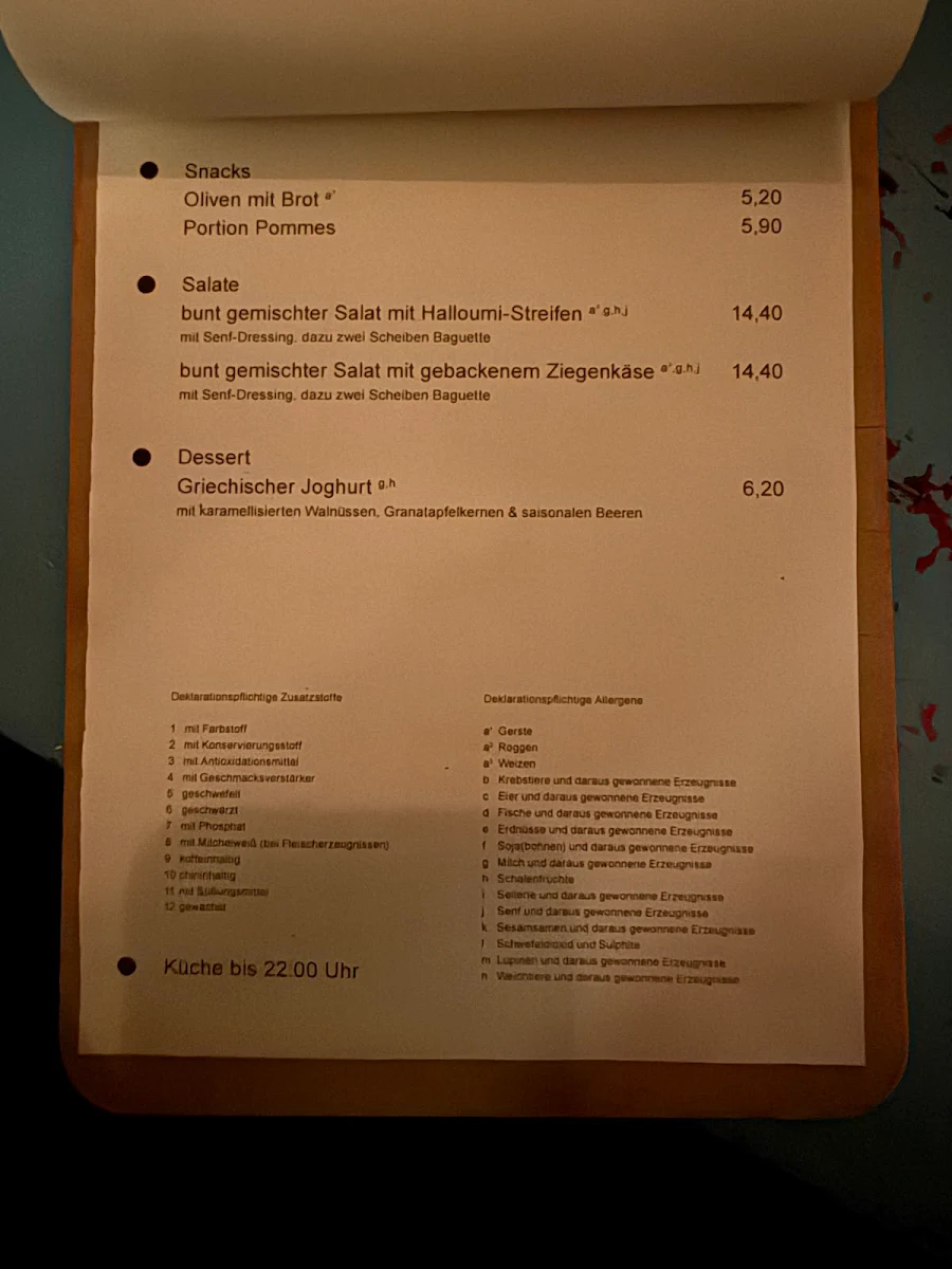 Speisekarte photo 3