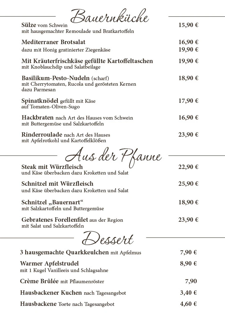 Speisekarte photo 2