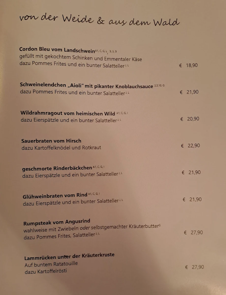 Speisekarte photo 2