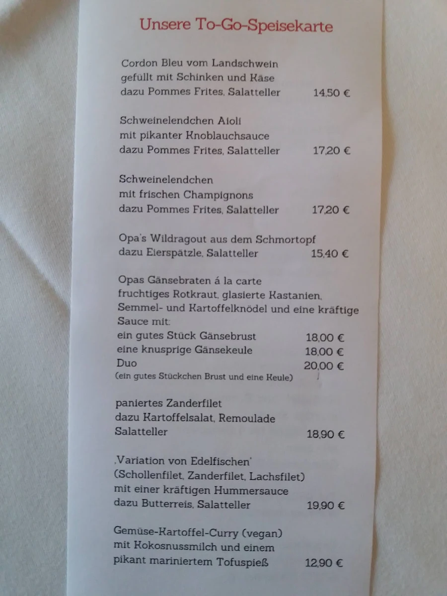 Speisekarte photo 5