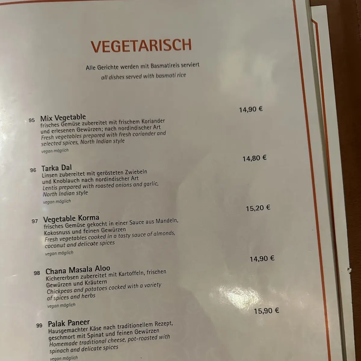 Speisekarte photo 10