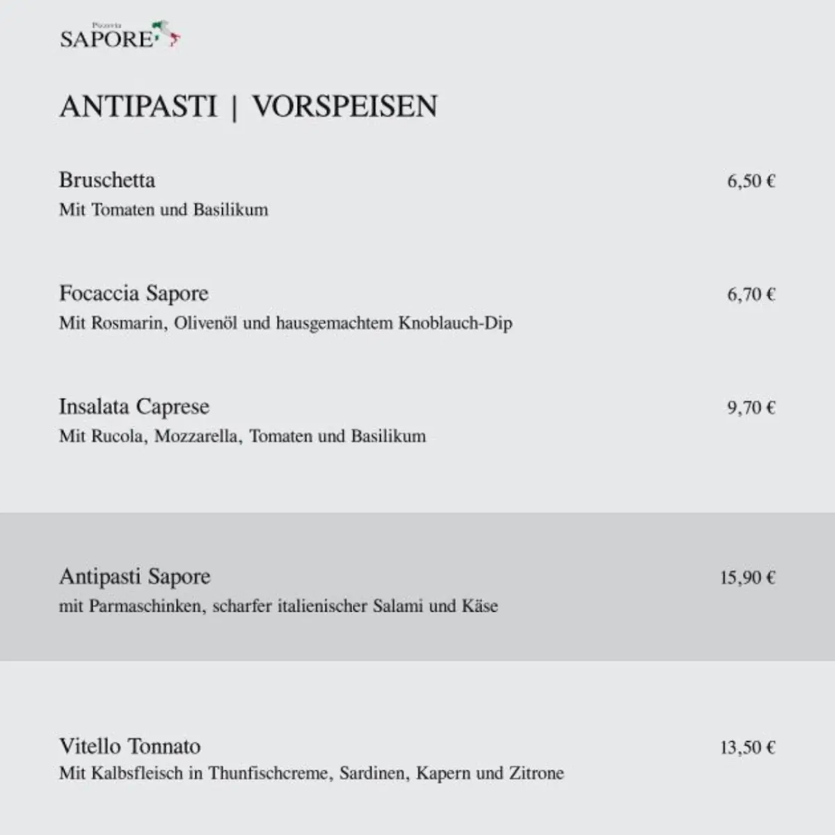 Speisekarte photo 7