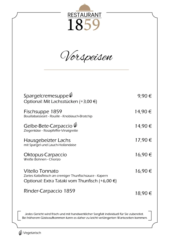 Speisekarte photo 1