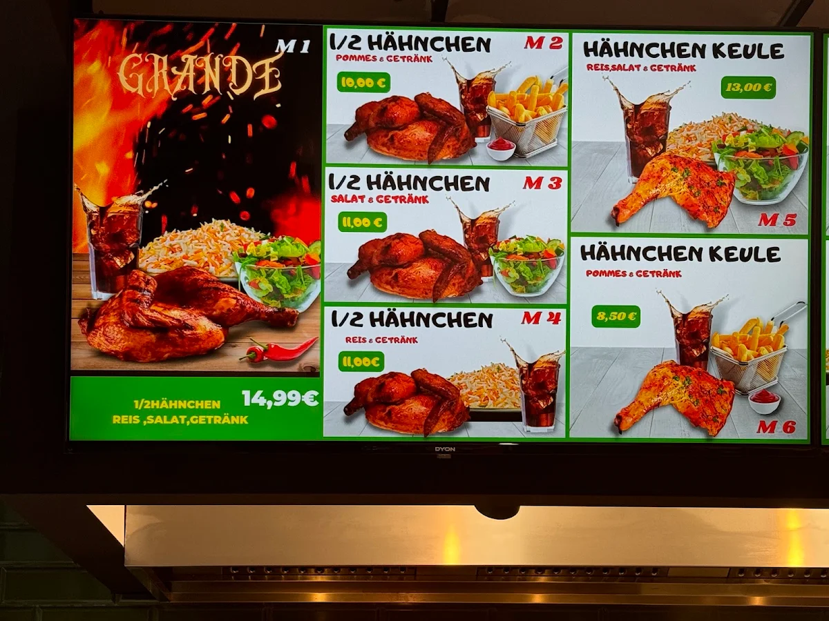 Speisekarte, Palmengrill Gießen