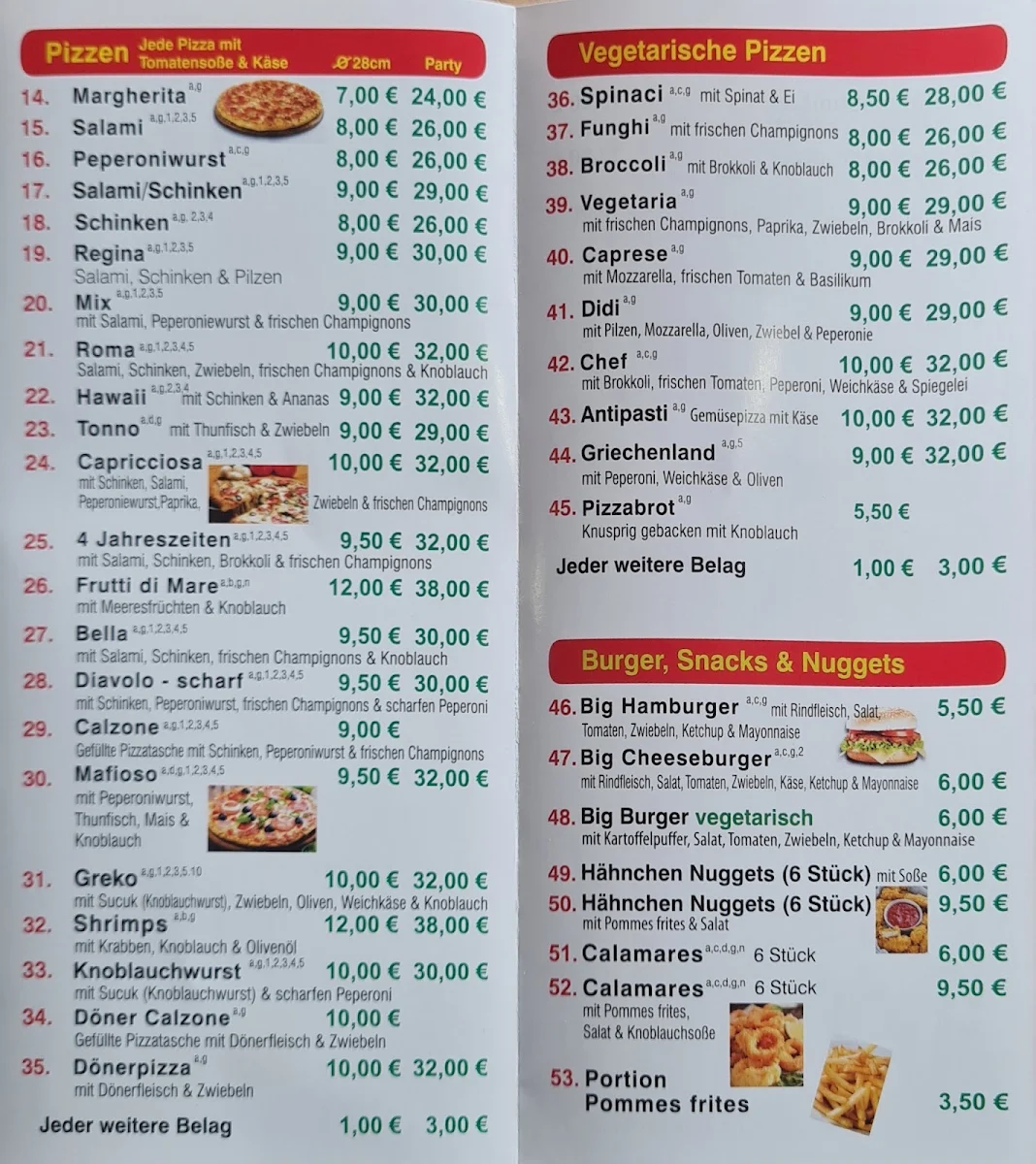 Speisekarte photo 2