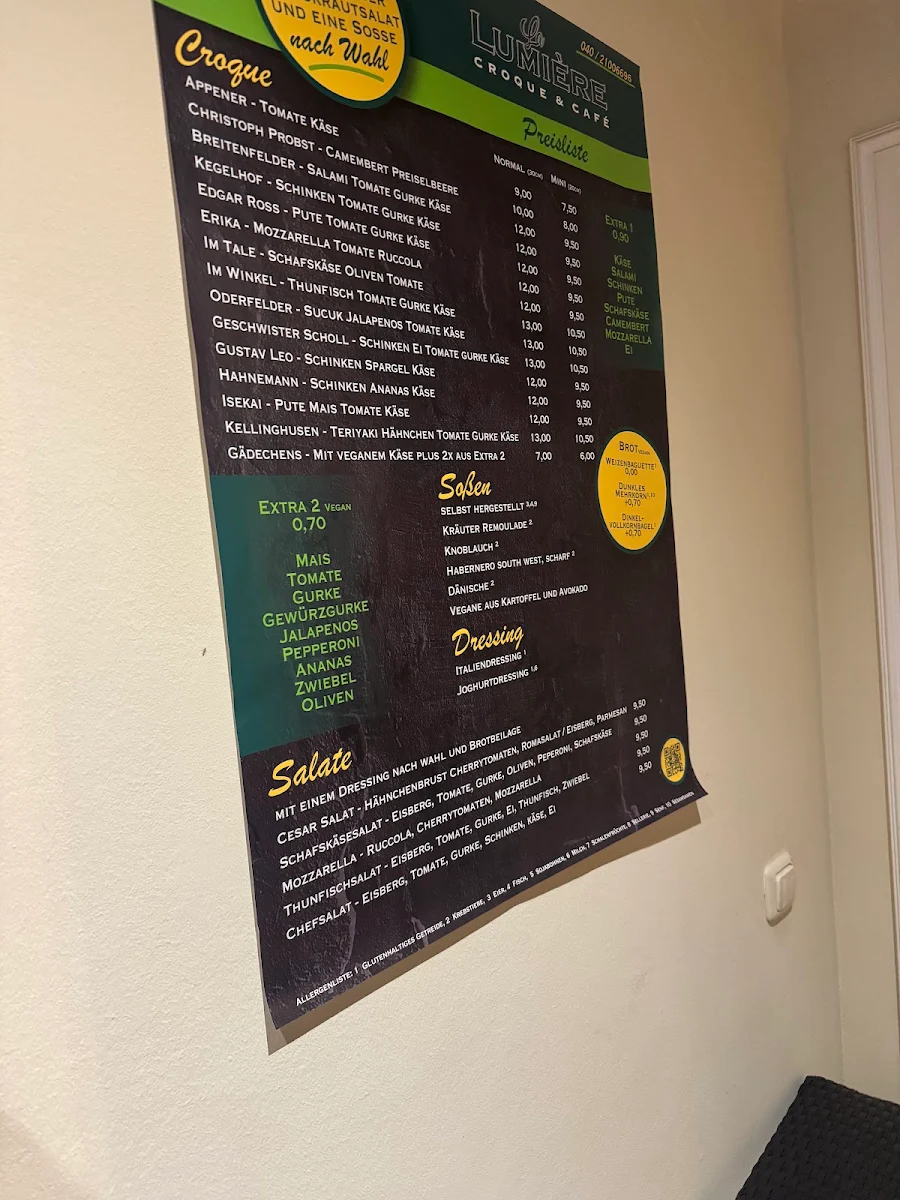 Speisekarte, La Lumière