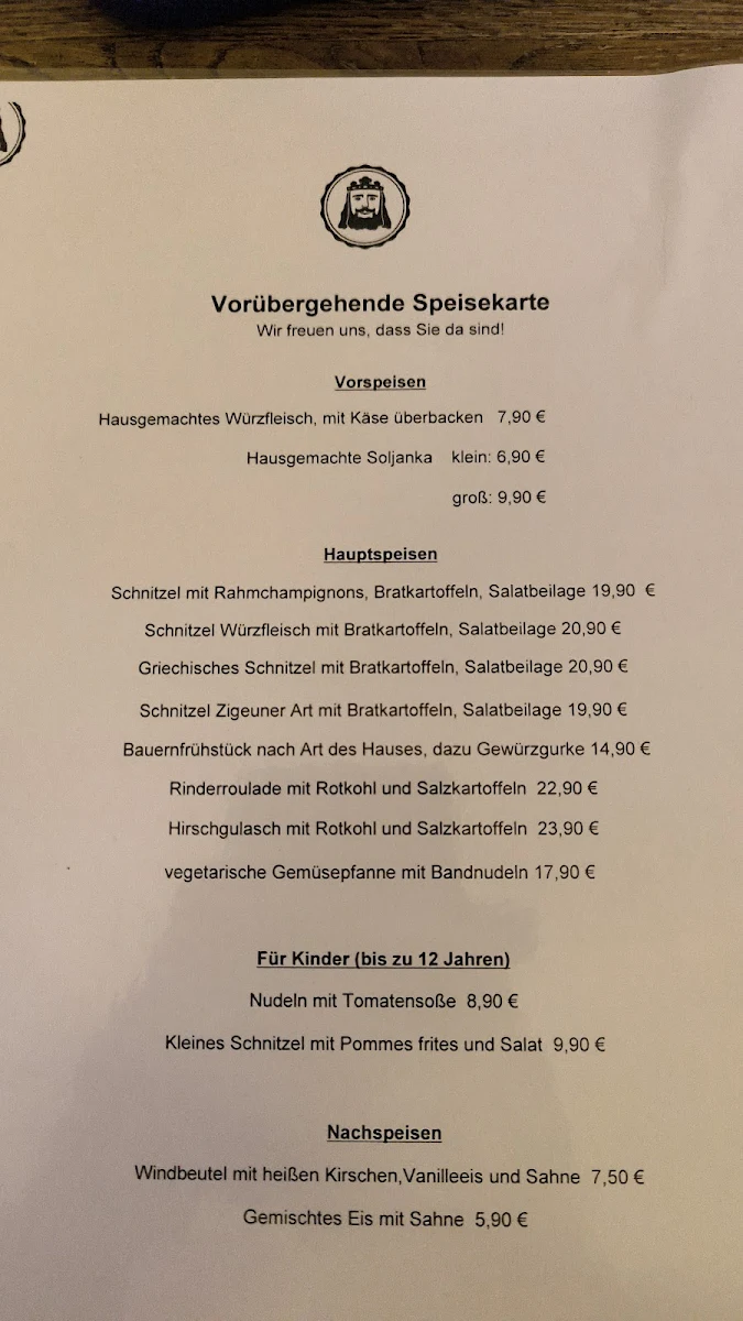 Speisekarte photo 1