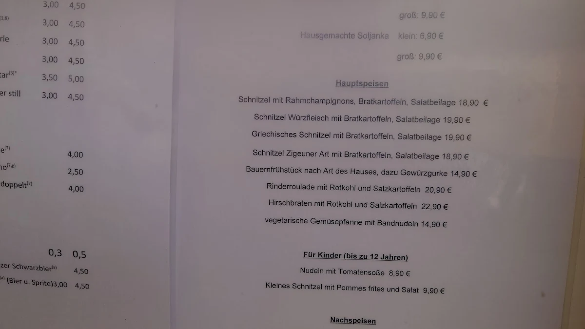 Speisekarte photo 2