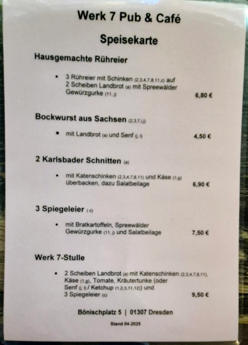 Speisekarte photo 1