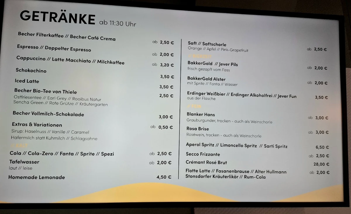 Speisekarte photo 2