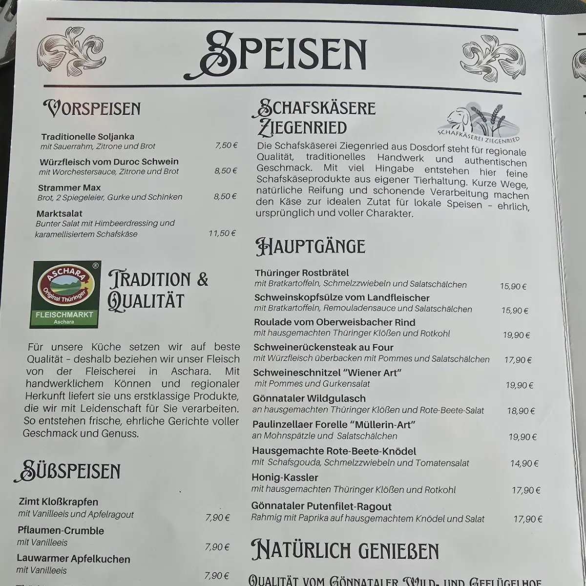 Speisekarte photo 1