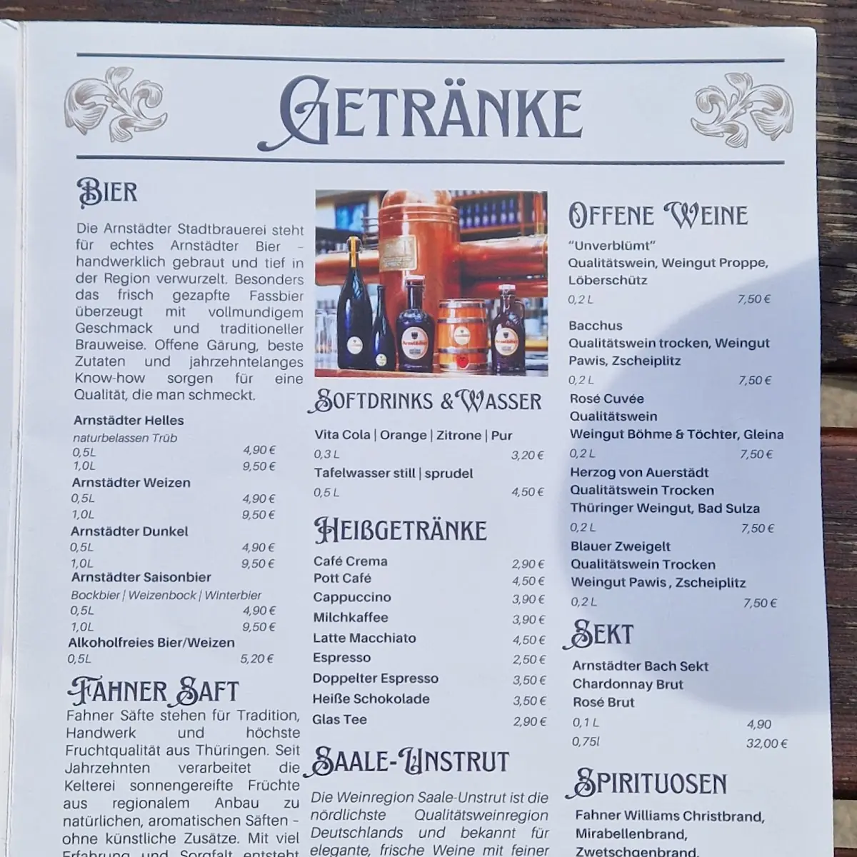 Speisekarte photo 2