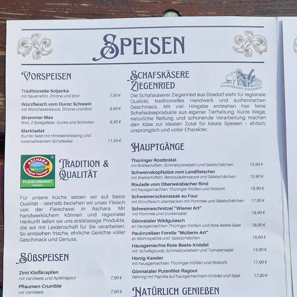 Speisekarte photo 3