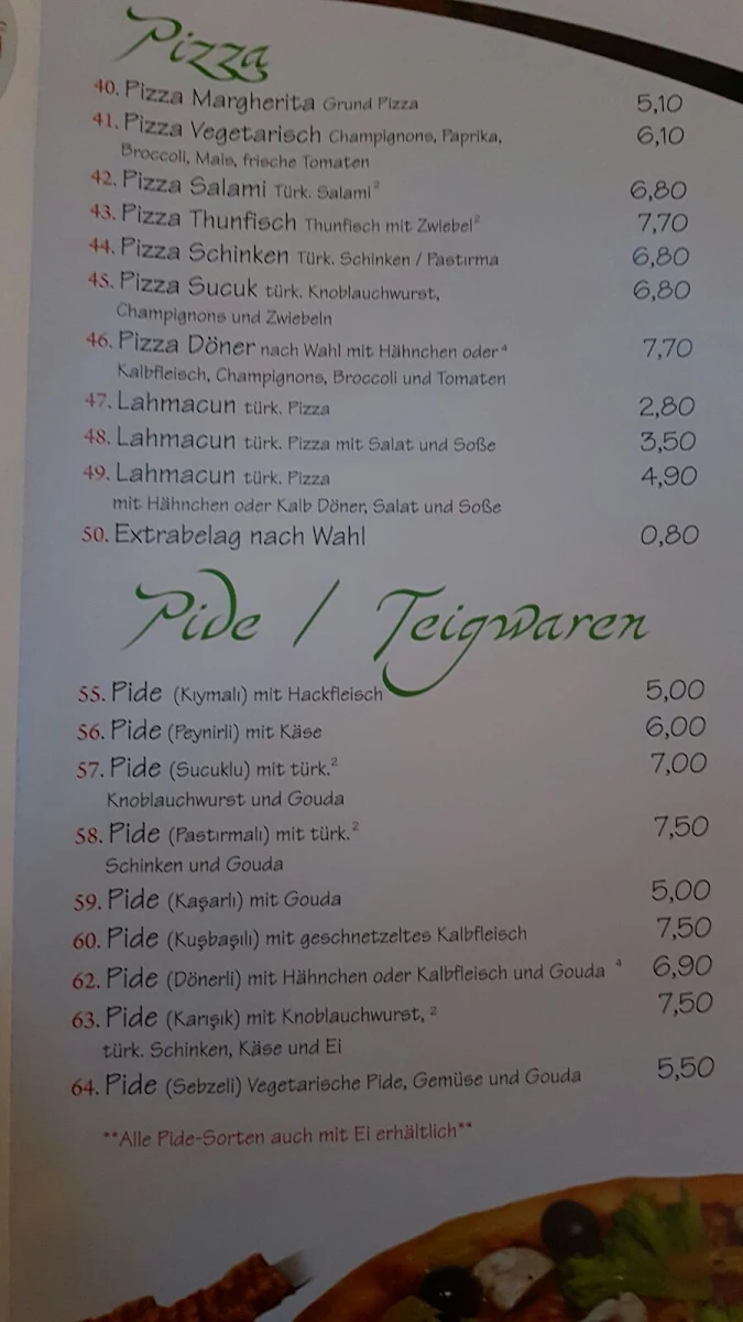 Speisekarte photo 4
