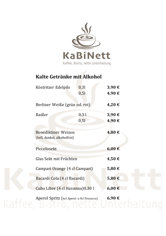 Speisekarte photo 1
