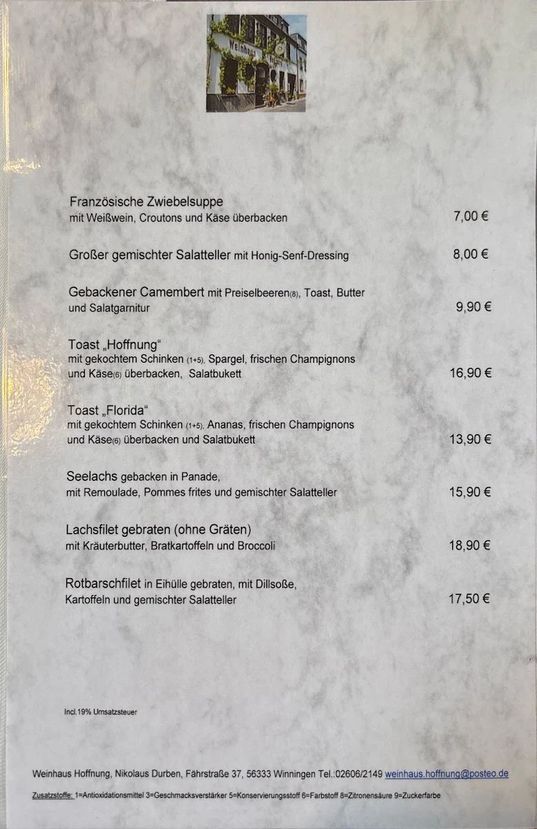 Speisekarte photo 2