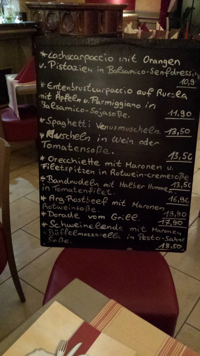 Speisekarte, La Nuova Osteria